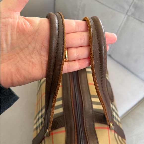 Burberry Novacheck Duffel Bag or large handbag vintage BURBERRYS with COA - Picture 9 of 16